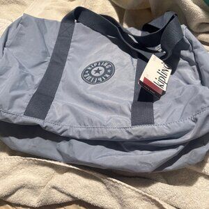Kipling HONEST UP Large foldable duffle NWT cozy Blue Hip